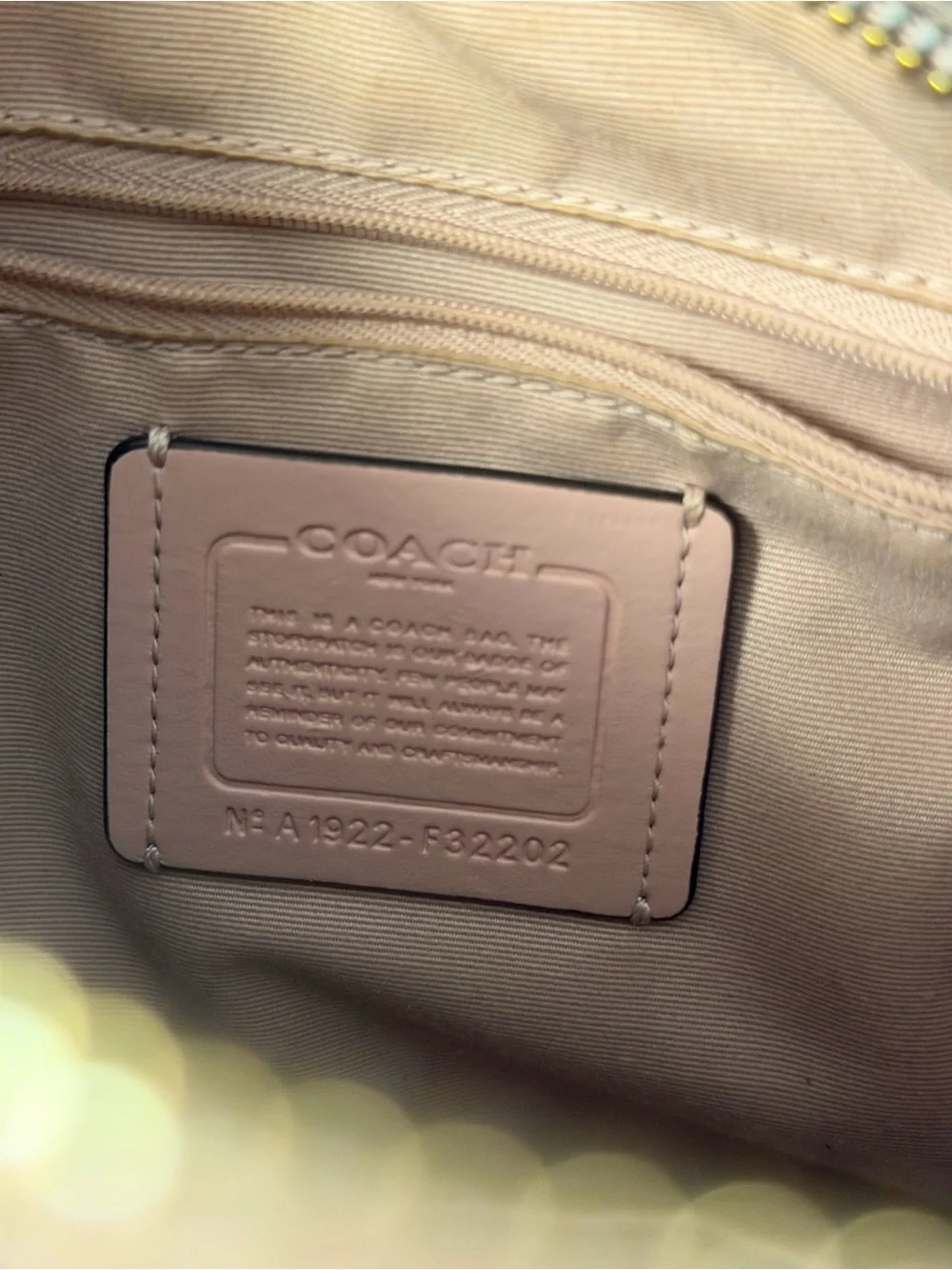 Coach Pebbled Leather Satchel in Blush Pink